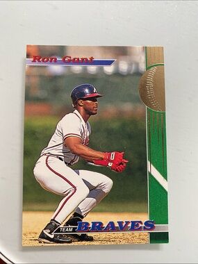 Topps 1993 Atlanta Braves Ron Gant Baseball Card